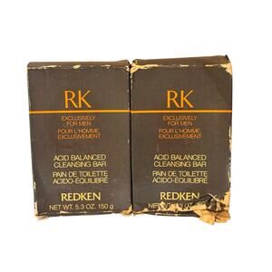 REDKEN for Men Cleanse Acid Balanced Cleansing Bar 5 oz New Sealed Set Of 2